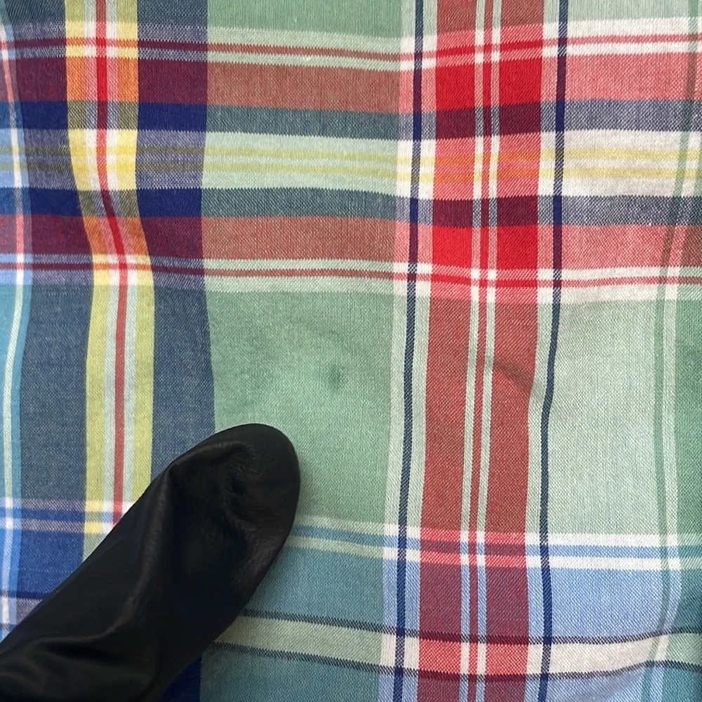 Sz 10/M Ralph Lauren Multicolored Plaid Button Down
